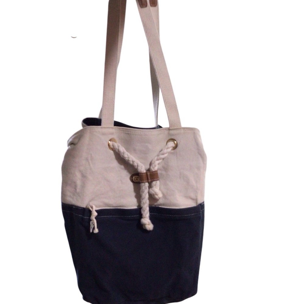 Taylor Boothe Cream Color-Block Tote with Dual Straps - Picture 3 of 6